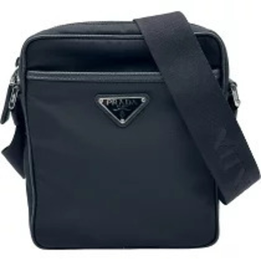 Prada Re Edition Saffiano leather shoulder bag Black